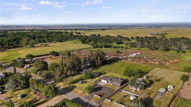 bird's eye view featuring a rural view