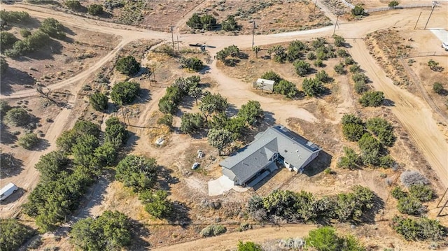 10634 Mesquite St, Oak Hills, CA 92344 - birds eye view of property with a rural view and view of desert