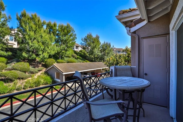 view of balcony