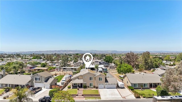 bird's eye view featuring a residential view