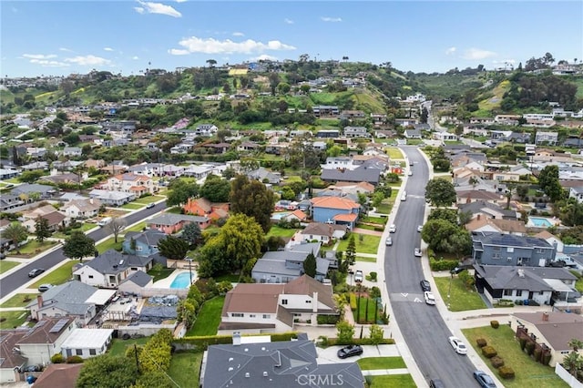 drone / aerial view featuring a residential view