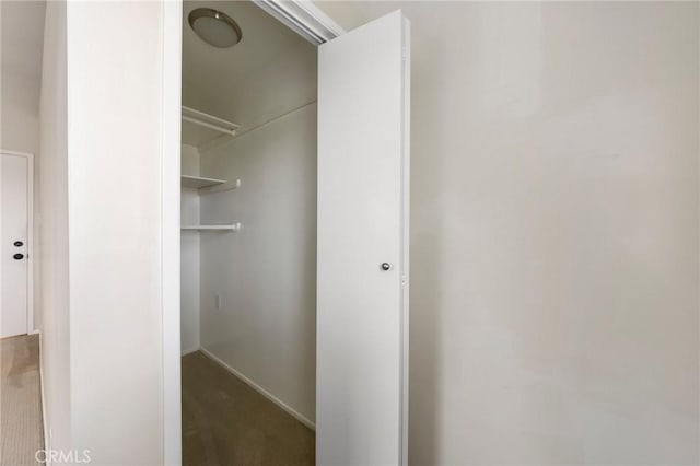 view of closet