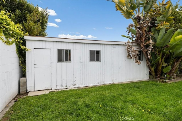 view of outbuilding featuring an outdoor structure