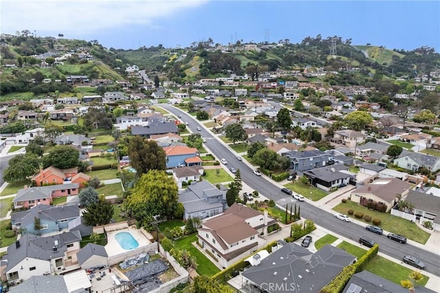 drone / aerial view featuring a residential view