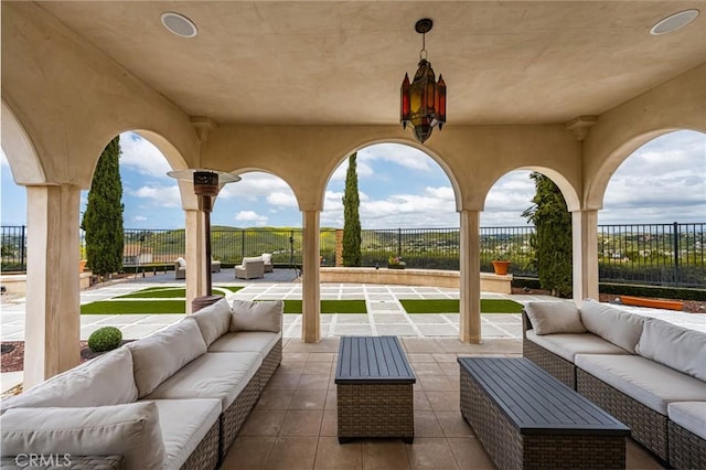 21 Alexa Ln, Ladera Ranch, CA 92694 - fenced backyard featuring an outdoor living space and a patio