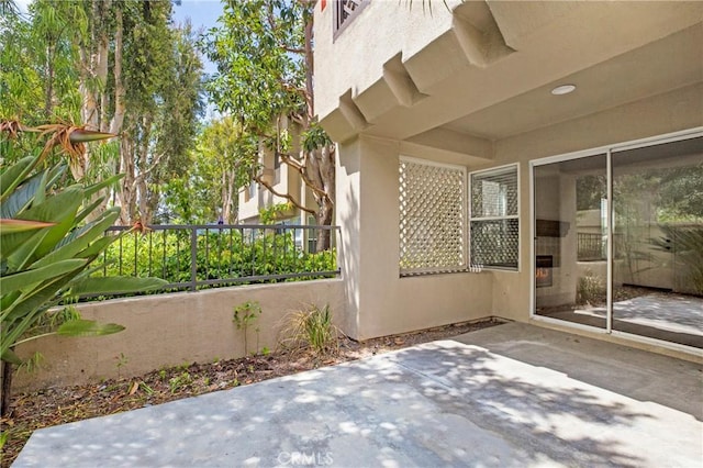 view of patio with fence
