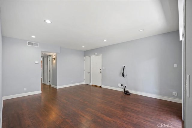 5414 Newcastle Ave Unit 66, Encino, CA 91316 - empty room featuring recessed lighting, baseboards, and wood finished floors