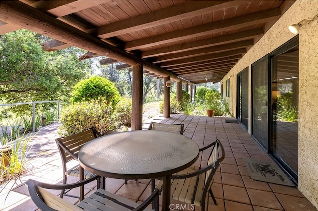 view of patio / terrace featuring outdoor dining space