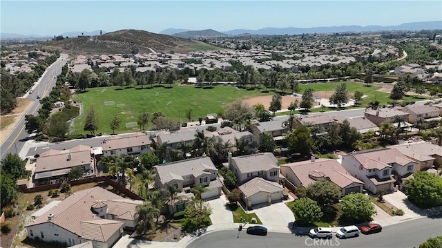 31961 Honeysuckle Cir, Winchester, CA 92596 - aerial view of residential area with mountains