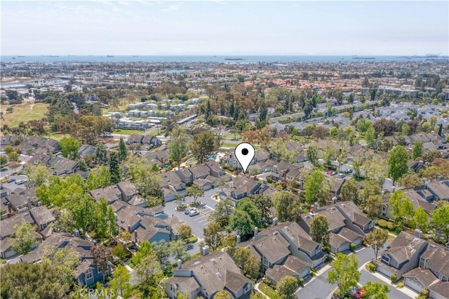 aerial view featuring a residential view