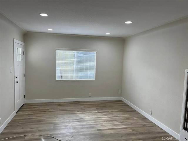 1861 S Redondo Blvd, Los Angeles, CA 90019 - interior space with recessed lighting, baseboards, and wood finished floors