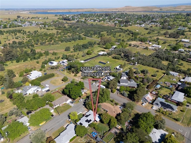 bird's eye view with a residential view
