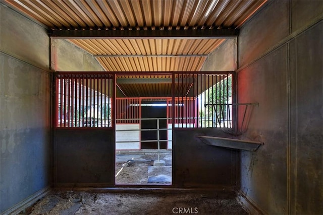 view of horse barn