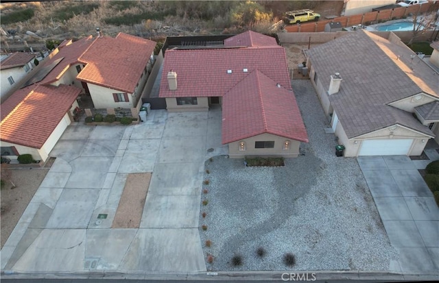 view from above of property