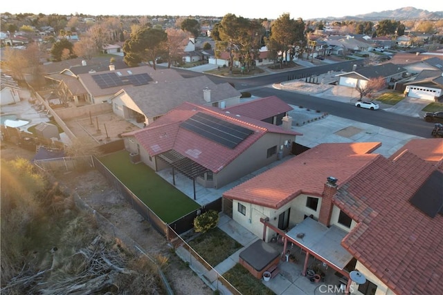 aerial perspective of suburban area