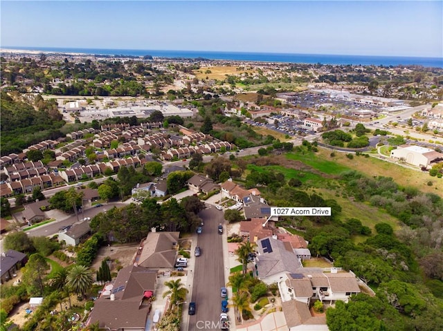 aerial view featuring a residential view