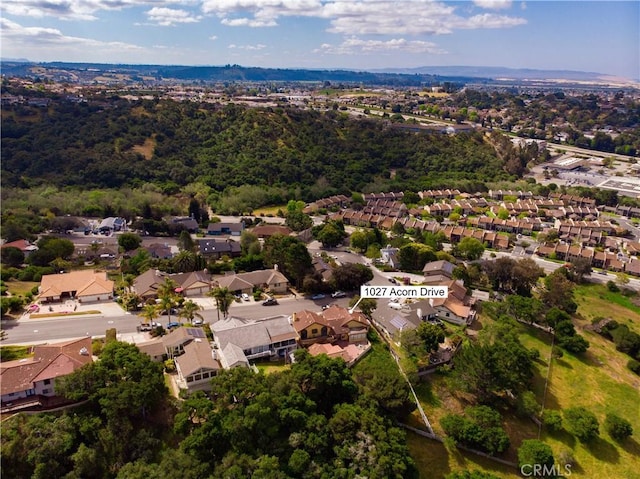 bird's eye view with a residential view