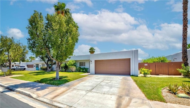 69645 Antonia Way, Rancho Mirage, CA 92270 - view of front of property with stucco siding, a garage, and concrete driveway