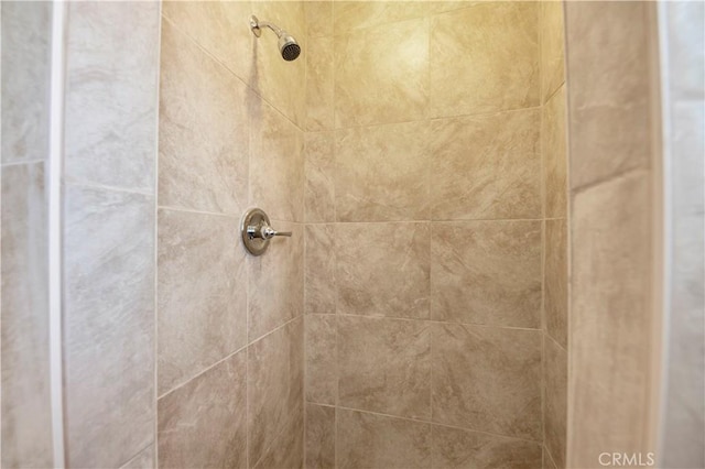 details with tiled shower