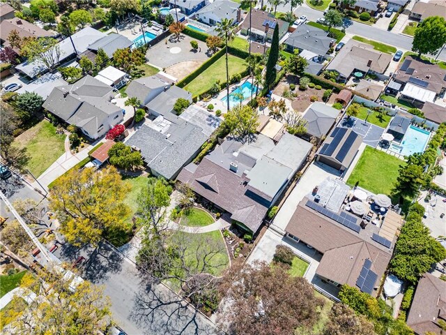 aerial view featuring a residential view