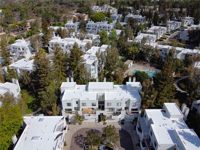 166 N Singingwood St Unit 9, Orange, CA 92869 - birds eye view of property featuring a residential view