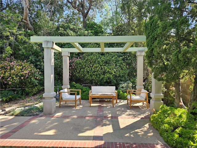 view of patio / terrace with outdoor lounge area