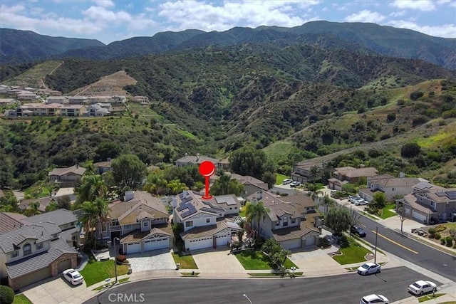 2830 Mount Niguel Cir, Corona, CA 92882 - drone / aerial view with a mountain view and a residential view