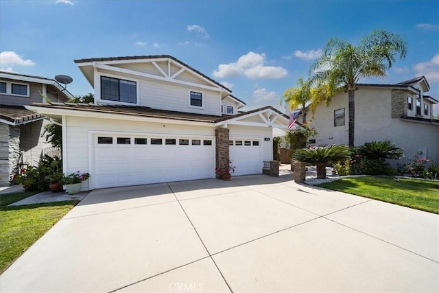 2830 Mount Niguel Cir, Corona, CA 92882 - view of front facade with a garage and concrete driveway