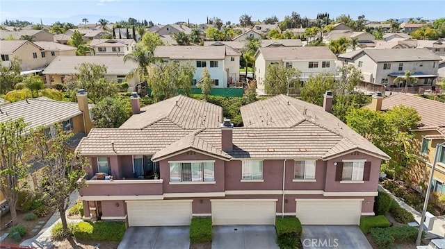bird's eye view featuring a residential view