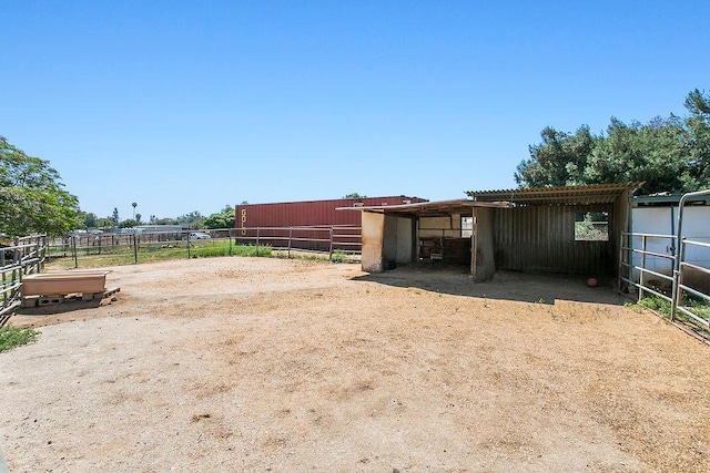view of stable