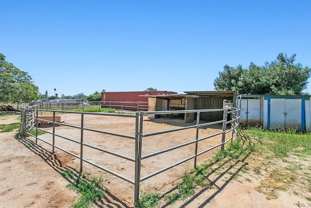 view of horse barn