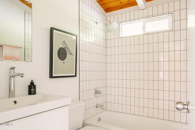 full bath featuring toilet and shower / tub combination