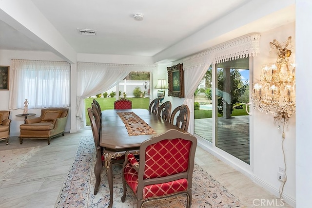 interior space with visible vents and plenty of natural light