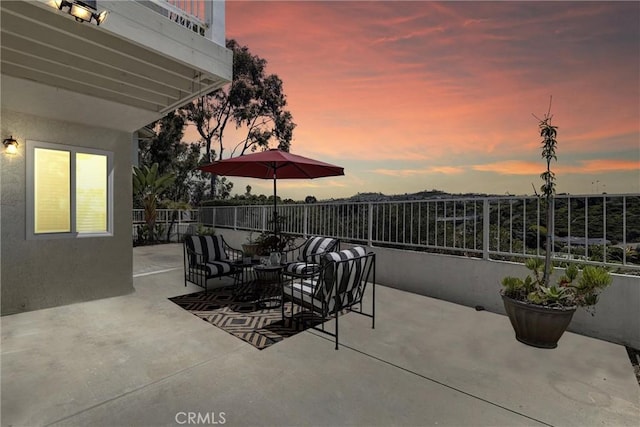 3118 Calle Grande, San Clemente, CA 92672 - view of patio terrace at dusk
