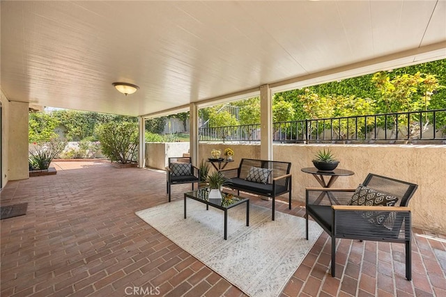 112 Morgan Ranch Rd, Glendora, CA 91741 - view of patio with fence and an outdoor hangout area