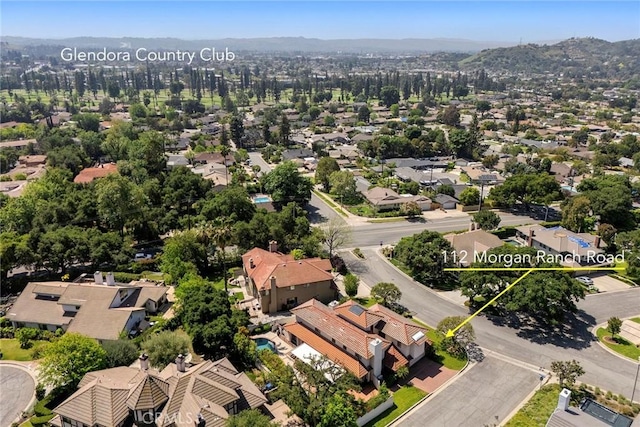 112 Morgan Ranch Rd, Glendora, CA 91741 - drone / aerial view featuring a residential view