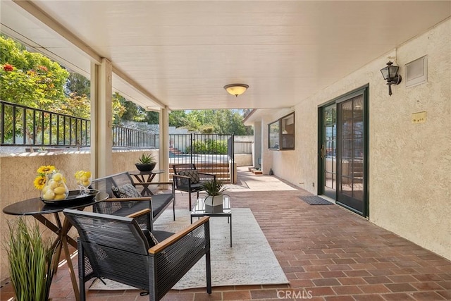 112 Morgan Ranch Rd, Glendora, CA 91741 - view of patio / terrace with an outdoor living space