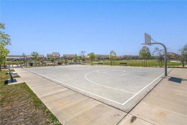 view of sport court with community basketball court