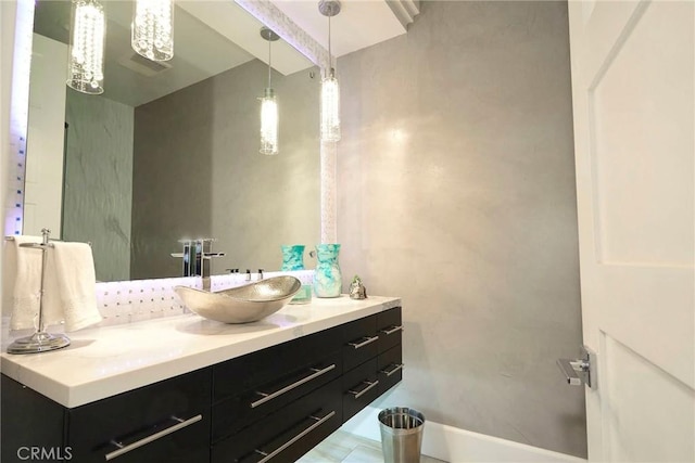 bathroom featuring vanity