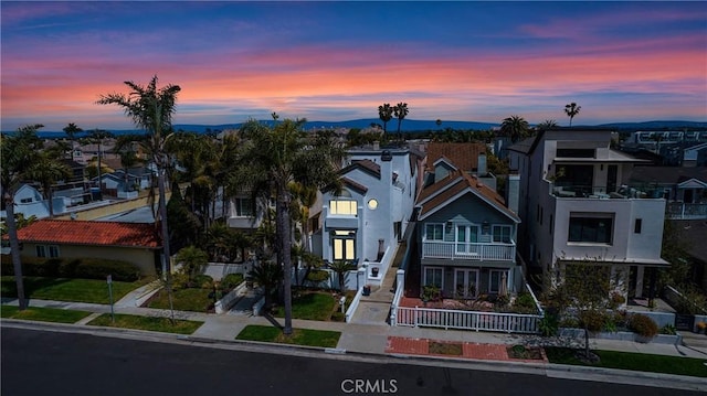 view of front facade featuring a residential view