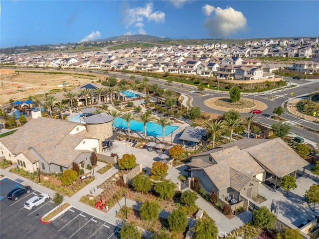 drone / aerial view featuring a residential view