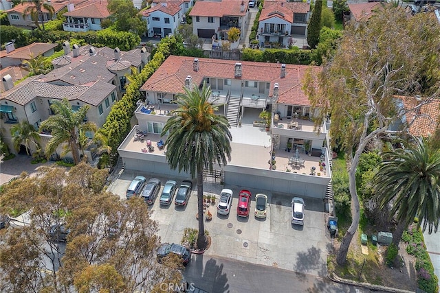 birds eye view of property featuring a residential view