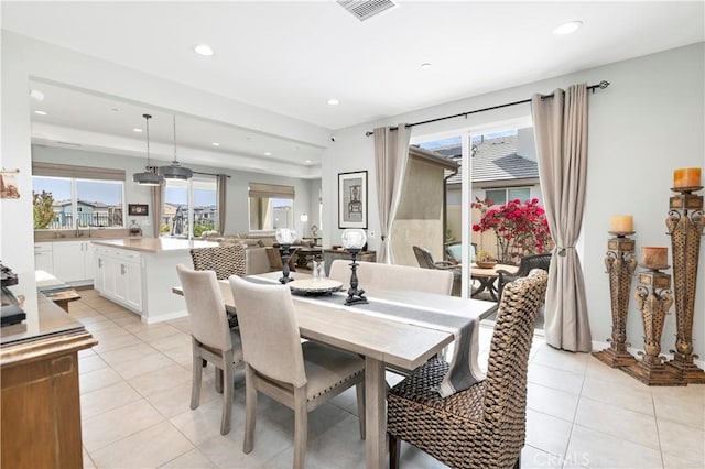 32148 Sedge Way, Temecula, CA 92591 - dining room with light tile patterned flooring and recessed lighting