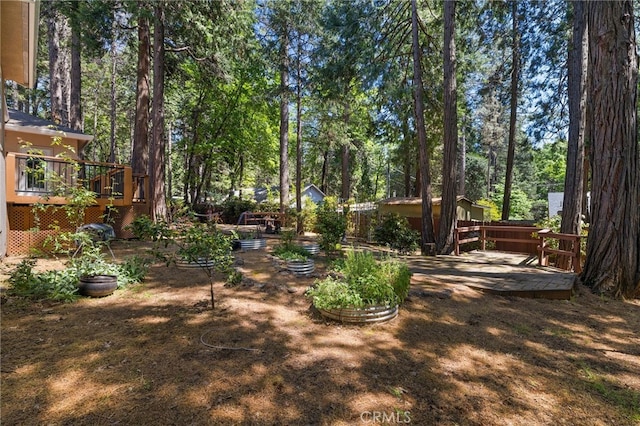 14124 Rollins Ct, Magalia, CA 95954 - view of yard featuring a deck