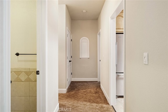 14124 Rollins Ct, Magalia, CA 95954 - hallway with carpet floors and baseboards