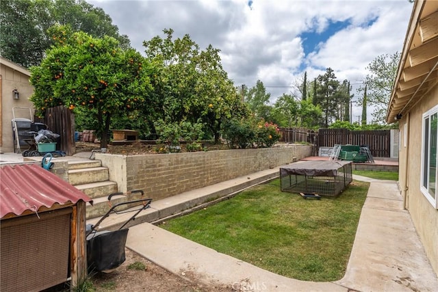 31869 Florida St, Redlands, CA 93373 - view of yard featuring a fenced backyard