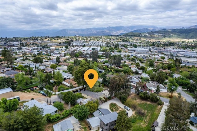 31869 Florida St, Redlands, CA 93373 - birds eye view of property with a residential view and a mountain view