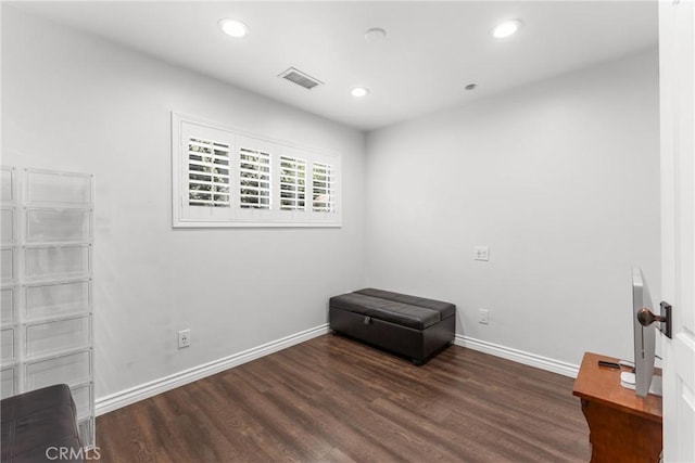 31869 Florida St, Redlands, CA 93373 - interior space featuring recessed lighting, baseboards, visible vents, and wood finished floors