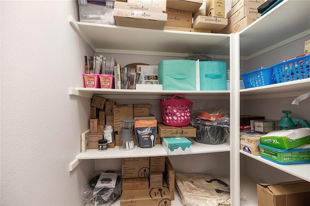 view of pantry