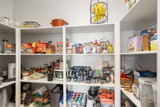 view of storage area